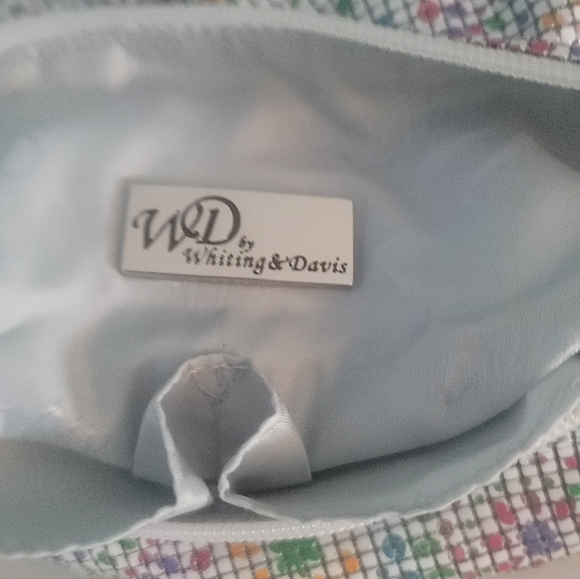 Vintage Whiting & Davis  Colorful Starburst Enamel Mesh Satchel Bag - Picture 7 of 12